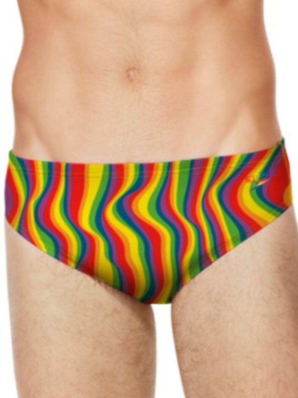 Speedo Endurance racer swimming brief shorts pride rainbow LGBT swim men new 30